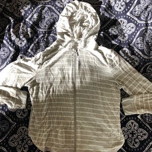 Striped Zenista Zip Up Hoodie